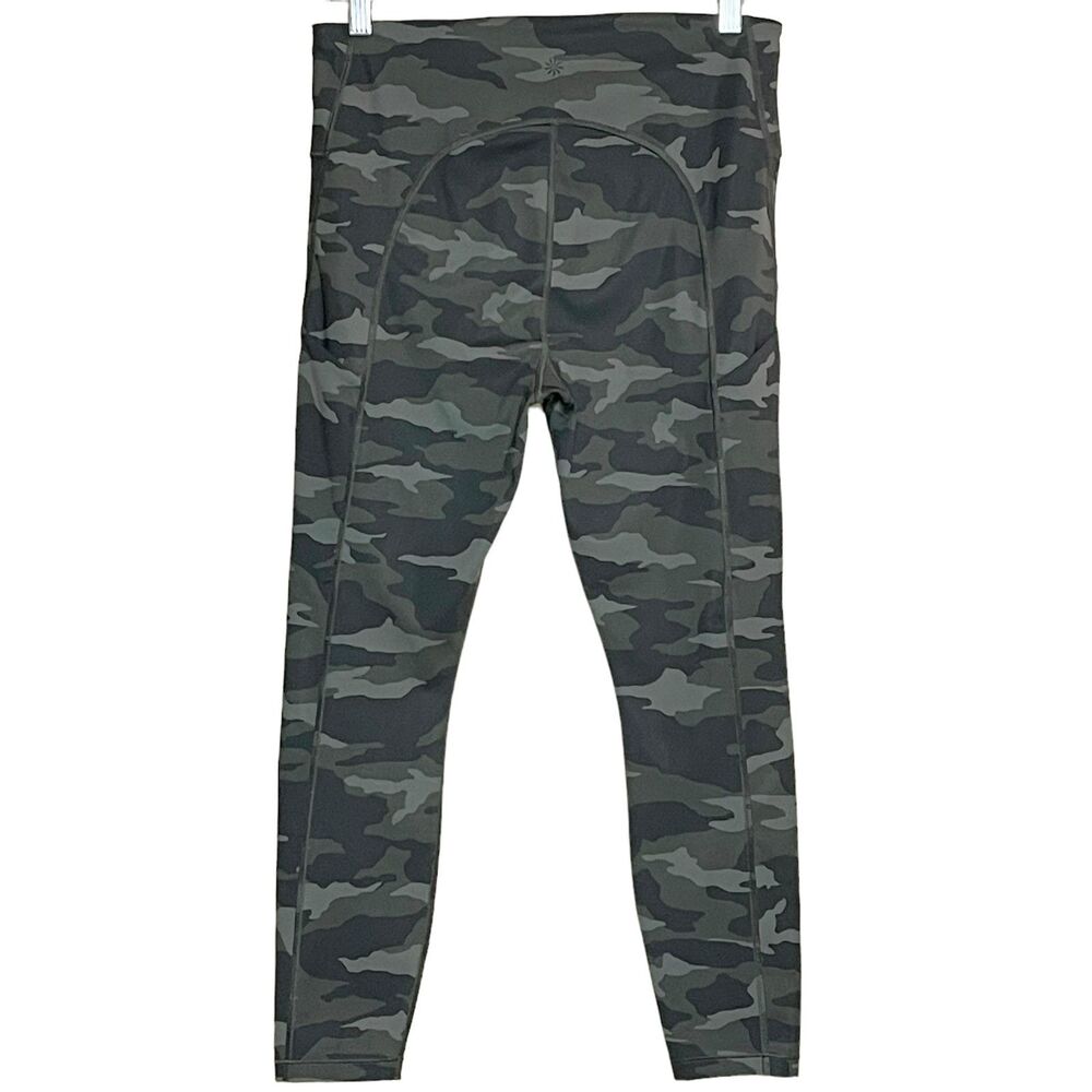 Athleta Ultimate 7/8 Tights High Waist Camo Leggings Stash Pockets Size M - Picture 2 of 10